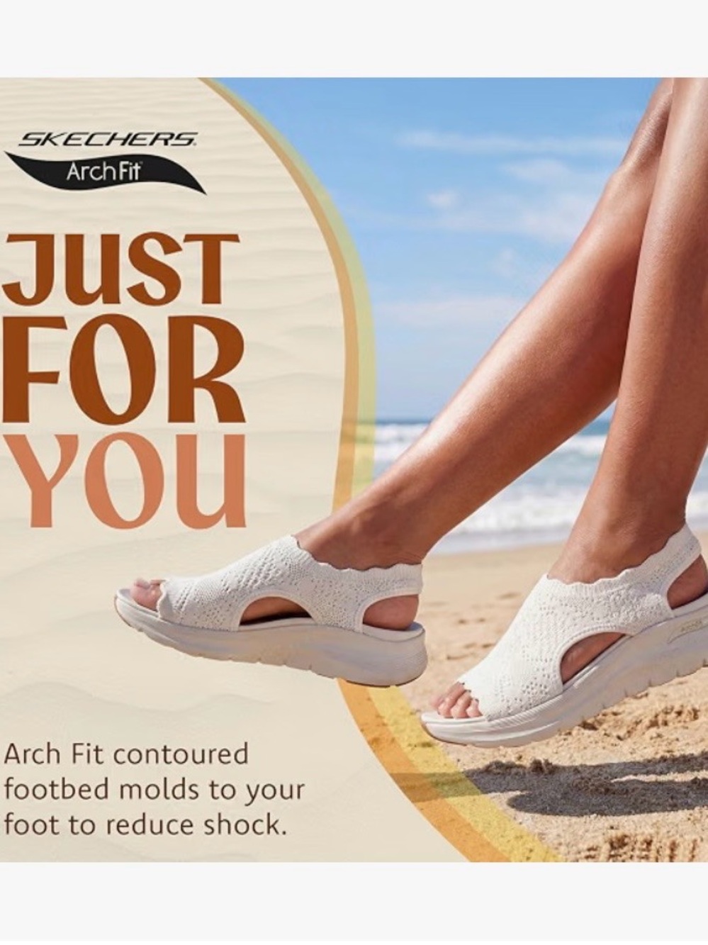 Women’s White Sketchers Arch Fit 2.0 - Flawless Choice (NWT) - Picture 2 of 6